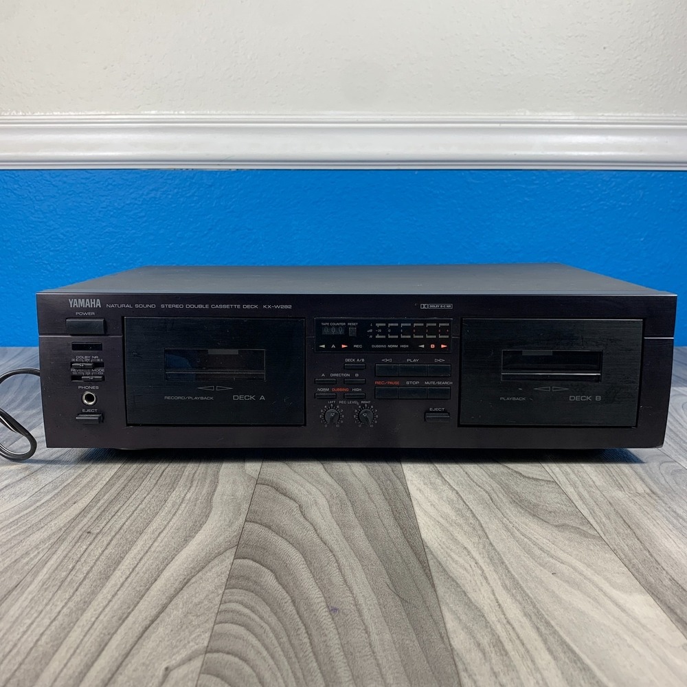 Yamaha KX-W282 Natural Sound Double Cassette Deck Player, Dubbing, Recording